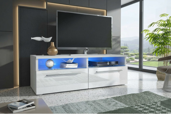TV Led rtv Lowboard Fernseh sideboard Wand Hochglanz TV Ständer