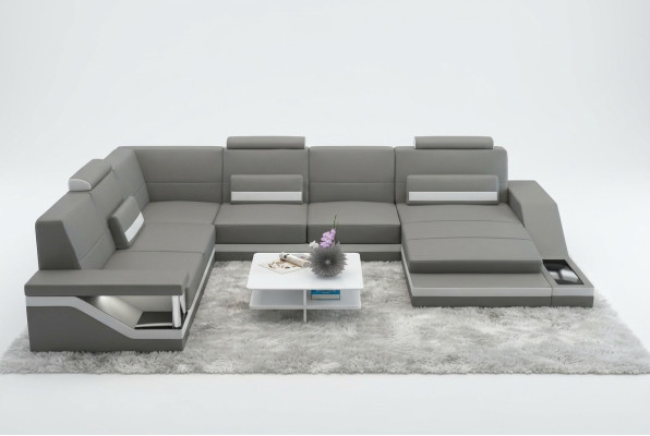 Designer U-Form Couch Ecksofa Polster Garnitur Eckgarnitur Sofa Wohnlandschaft