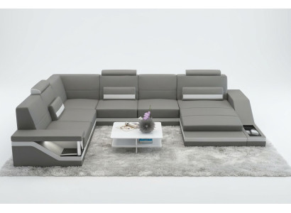 Designer U-Form Couch Ecksofa Polster Garnitur Eckgarnitur Sofa Wohnlandschaft