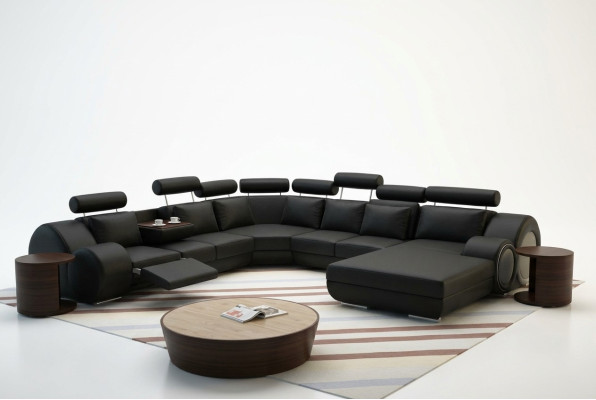 Sofa Designer Wohnlandschaft U-Form Couch Ecksofa Polster Garnitur Eckgarnitur