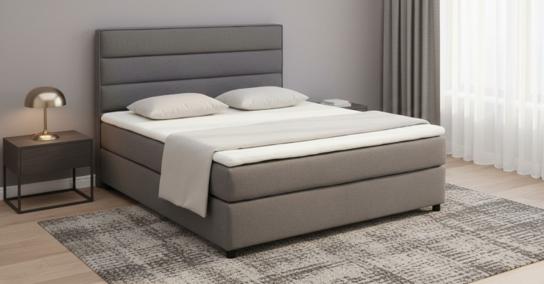 Continental Textil Bett Boxspring Bett Betten Polster Hoch Doppel Leder