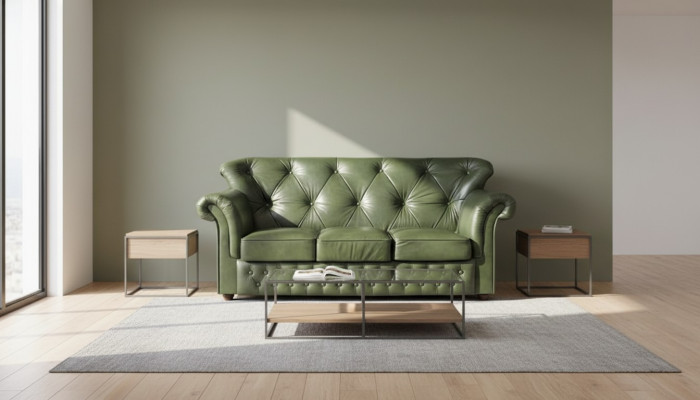 Chesterfield Möbel Sofa XXL Polster Sofas Couch Garnitur Leder Textil Stoff Neu