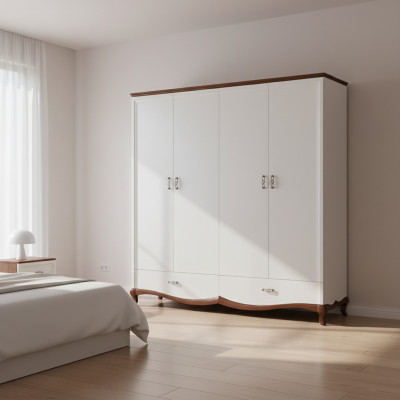 Massivholz Echtholz Handarbeit Klassische Schränke Schrank Schrankwand MI-4D Neu
