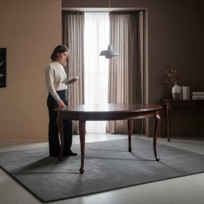 Esstisch Tisch Tische Echtholz Holztisch Klassischer Barock Style Esszimmer V-1