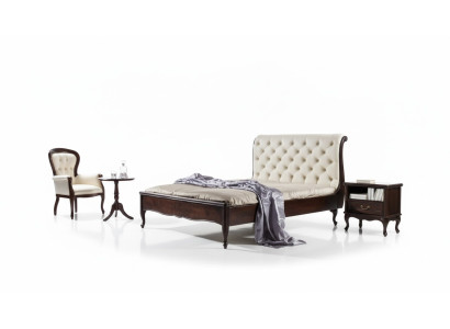 Chesterfield Bett Doppelbett Echtes Leder Polster Betten mit Swarovski möglich