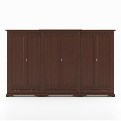 Klassische Schränke Schrank Schrankwand Kleiderschrank Massiv Kolonial Stil O6D