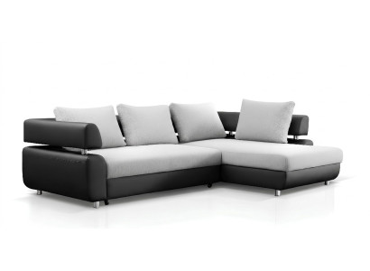 Ecksofa Wohnlandschaft + Bettfunktion Sofa Ecksofa Couch Ecke Polster Garnitur
