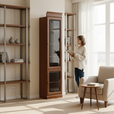  Klassische Schränke Schrank Schrankwand Vitrine Vitrinenschrank- Model BA-7 