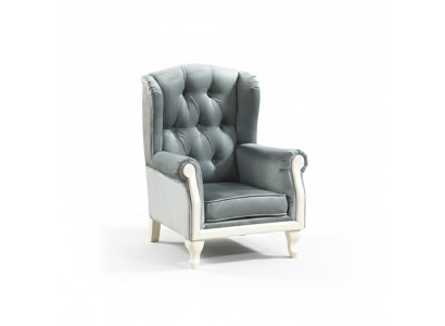 Chesterfield Ohrensessel Sessel Polster Fernseh Büro Couch leder Textil