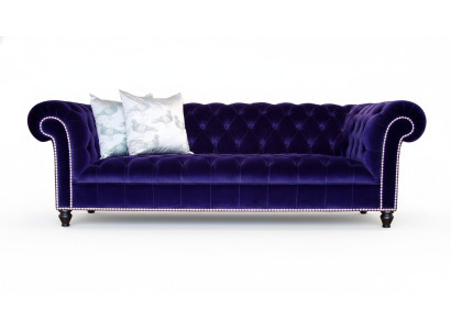 Chesterfield Sofa Polster Designer Sofas Garnitur Couch Samt Ledersofa