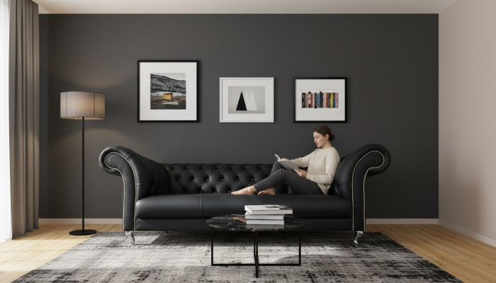 Chesterfield Sofa Polster Designer Couchen Sofas Garnitur Textil Stoff Textil 23