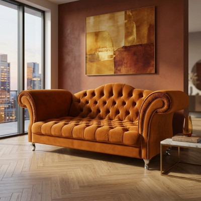 Chesterfield Sofa Polster Designer Couchen Sofas Garnitur Couch SLIII Sofa №77