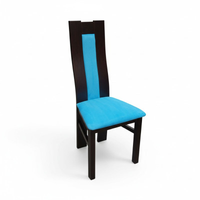 MASSIVHOLZ STUHL HOLZ DESIGNER BLAU STUHL ESSZIMMERSTUHL MODERN DEKORATIVE