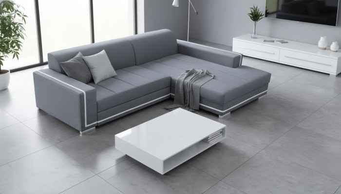 Sofa Schlafsofa Designer Sofa mit Bettfunktion + Bettkasten Ecksofa Couch NEU