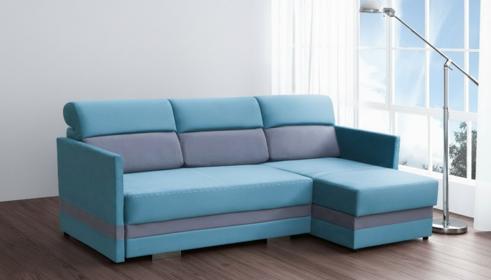 Sofa Schlafsofa Designer Sofa mit Bettfunktion + Bettkasten Ecksofa Couch NEU