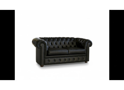 Chesterfield Sofa Couch Polster Sofas Klassischer 2 Sitzer Sitz Leder Schaffhau