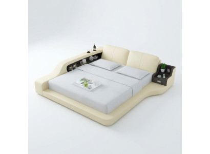 Wasserbett Hotel Doppel Bett Betten Komplett Lederbett Polsterbett Wasser LB8841