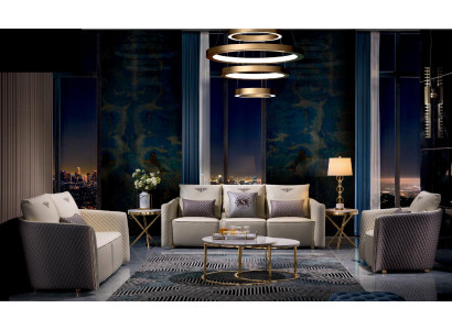 Sofagarnitur Couch Sofa Polster 321 Sitzer mit Couchtisch Couchen Luxus Möbel