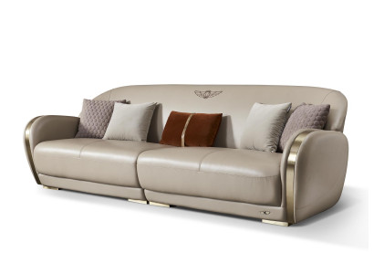 Sofagarnitur Couch Polster Sofa Set 3+2 Leder Couchen Sofas Komplett Garnituren