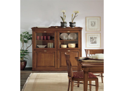 Wohnzimmer Anrichte Glas Schrank Vitrine Esszimmer Anrichte Holz Schränke Möbel