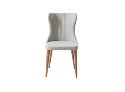 Lehnstuhl Esszimmer Holz Stuhl Textil Polster Stühle Möbel Esszimmer Sessel Neu