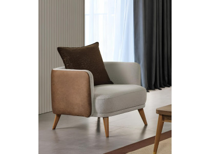 Luxus Polsterung Grauer Sessel Italienisches Design Design Moderne Möbel