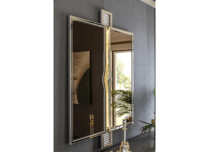 Spiegel Gold Wohnzimmer Stil Modern Möbel Wandspiegel Design Elegantes Neu