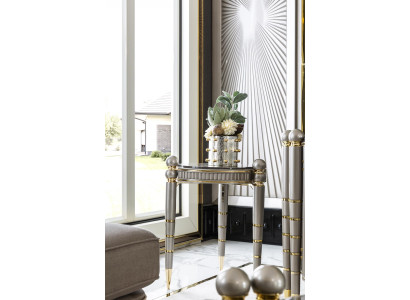 Beistelltisch Grau Design Elegantes Schön Wohnzimmer Modern Luxus Tische Neu