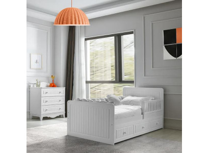 Bett Stauraum Kommode Modernes Design Schlafzimmer Kinderzimmer Stilvoll Möbel