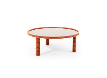 Eiche Massivholz-Couchtisch mit natürlicher Maserung in Wohnzimmer neu