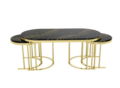 Couchtisch Kaffeetisch 3x Beistelltisch Designer Wohnzimmertisch Tische Modern