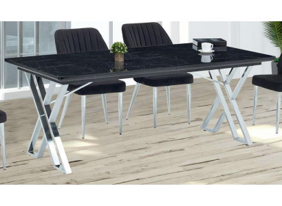Esstisch Ausziehbar Esszimmer Tisch Metall Weiß Tische Esstische Möbel Luxus