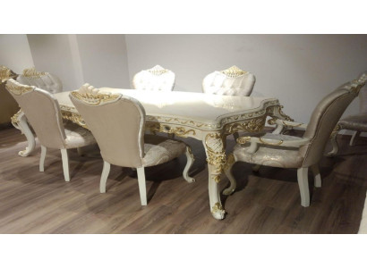 Esstisch 6 x Stühlen Esszimmer Set Essgruppe Holz Tisch 7tlg. Sofort