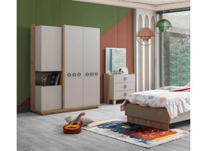 Kommode Jugendzimmer Top-Qualität Kleiderschrank Holz Einrichtung Schlafzimmer