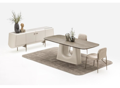 Esszimmer Set Esstisch 6х Stühle Anrichte Gemälde Moderne Möbel 9tlg