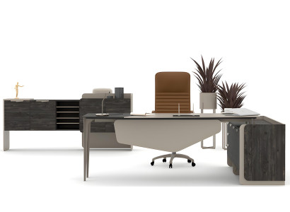 Eckschreibtisch Büroschrank Couchtisch Arbeitszimmer Set Büroausstattung