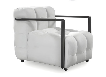 Modern Loungesessel Sessel Relaxsessel Einzelsessel Weiß mit Armlehnen
