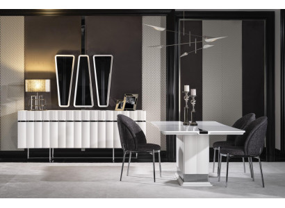Garnitur Esszimmer Esstisch Stuhl Sideboard Tisch Tische Stühle Modern Set