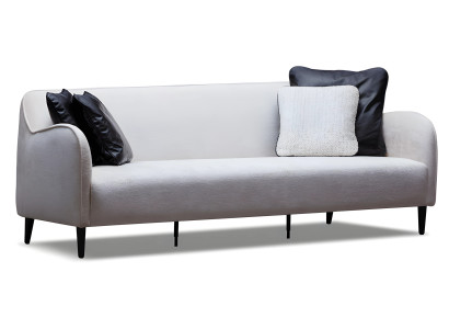 Elegantes weißes Stoffsofa für Wohnzimmer im modernen Stil
