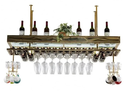 Weinauslage Weinregal Hängeweinregal Flaschenhalter Weinmöbel
