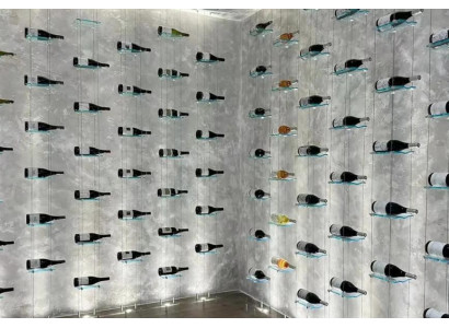 Weinseilregal Weinregal Hängeweinregal Flaschenregal Weinlagerregal