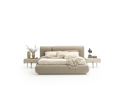 Designer Schlafzimmer Set Luxus Doppelbett 2x Nachttische Top-Qualität Möbel