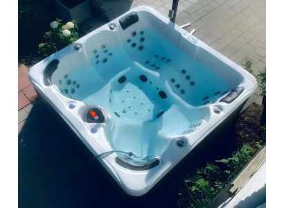 Whirlpool Whirlwanne Garten Bad Outdoor-Spa Erholungsbecken 210x210 cm