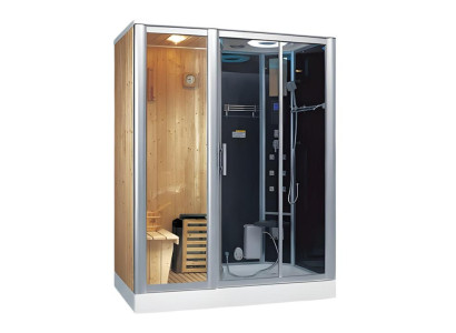 Spa-Kabine Sauna Trockensauna Dampfbadkabine Wellnesskabine 170x100 cm