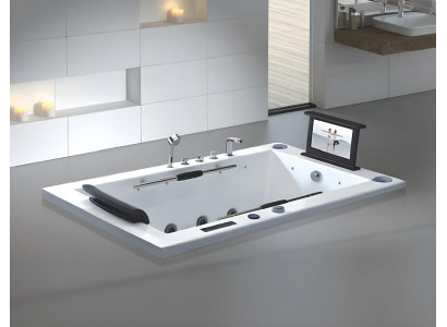 Sprudelbad Whirlpool Hydromassagewanne Massagebad Hot Tub 190x115 cm
